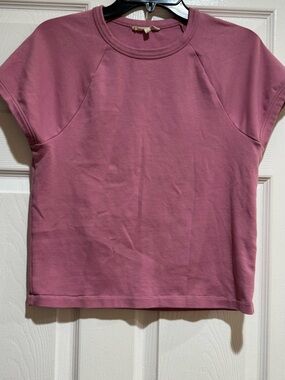Madewell Short Sleeve Tee in Dusty Rose Size Large
